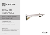 Palram CANOPIA SKYLIGHT/RUBICON SHED SHELF KIT Instructions De Montage