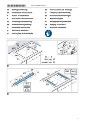 Bosch PKD731FP8E Manuel D'installation