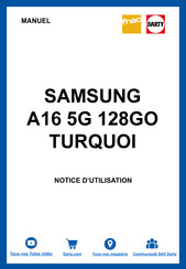 Samsung Galaxy A16 Guide D'utilisation