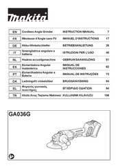 Makita GA036G Manuel D'instructions