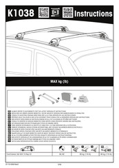 Yakima K1038 Instructions D'installation