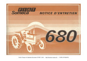 Fiat Someca 680 1978 Notice D'entretien