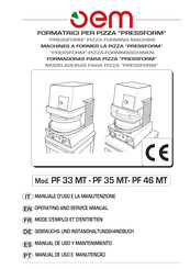 OEM PRESSFORM PF/35MT/SV2 Mode D'emploi Et D'entretien