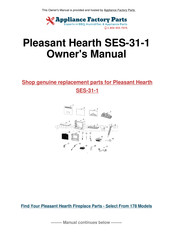 Pleasant Hearth SES-31-1 Mode D'emploi