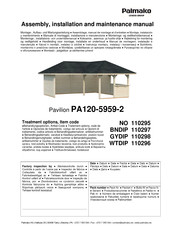 Palmako 110296 Instructions D'assemblage Et D'entretien