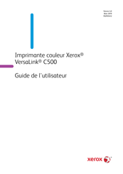 Xerox VersaLink C500 Guide De L'utilisateur