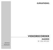 Grundig MADRID SE 1206 HIFI/NIC Manuel D'utilisation