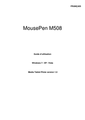 Genius MousePen M508 Guide D'utilisation