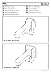 KEUCO IXMO 59516 0302 Serie Instructions D'installation