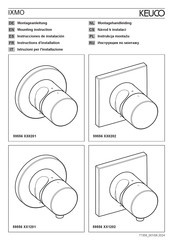 KEUCO IXMO 59556 0201 Serie Instructions D'installation