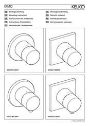 KEUCO IXMO 59548 1001 Serie Instructions D'installation