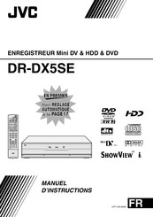 JVC DR-DX5SE Manuel D'instructions