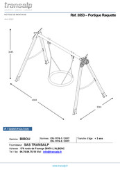 Transalp BIBOU Portique Raquette 3553 Notice De Montage