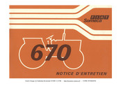 Fiat Someca 670 DT 1979 Notice D'entretien