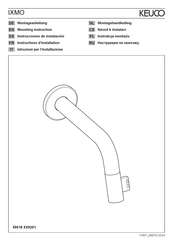 KEUCO IXMO 59518 0201 Serie Instructions D'installation