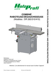 Holzprofi DR 410 Notice D'utilisation