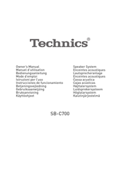 Technics SB-C700 Mode D'emploi