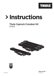 Thule Caprock Crossbar Kit Manuel D'instructions