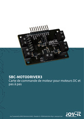 Joy-IT SBC-MOTODRIVER3 Mode D'emploi