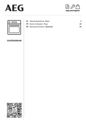 AEG OA5PB40WAM Notice D'utilisation