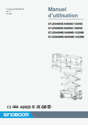 Sinoboom 0408SE Manuel D'utilisation