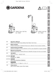 Gardena 2000/2 18V P4A Mode D'emploi