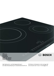 Bosch PIM611T16E Notice D'utilisation Et De Montage