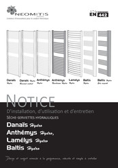 Neomitis Anthemys Neochrome Hydro Notice D'installation, D'utilisation Et D'entretien