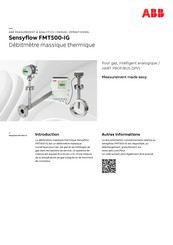 ABB Sensyflow FMT500-IG Manuel Opérationnel