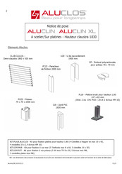 Aluclos ALUCLIN XL Notice De Pose