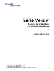 Fluke Networks Versiv Serie Mode D'emploi