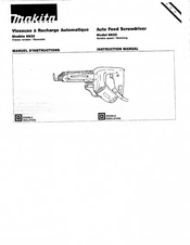 Makita 6832 Manuel D'instructions