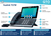 Yealink T57W Mode D'emploi