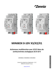 Zennio MINiBOX 0-10V X2 Manuel D'utilisation