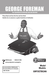 George Foreman GRP72CTBCAN Guide D'entretien Et D'utilisation