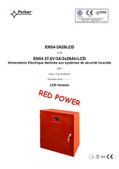 Pulsar RED POWER EN54 27,6V/3A/2x28Ah/LCD Mode D'emploi