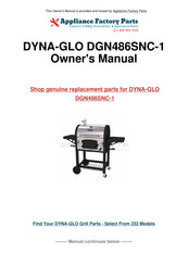 Dyna-Glo DGN486SNC-1 Mode D'emploi