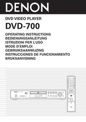 Denon DVD-700 Mode D'emploi