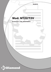 Diamond NT42/T2V 230/3 Manuel D'instructions, D'utilisation Et De Maintenance