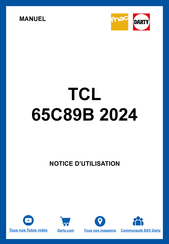 TCL 65C89B Mode D'emploi