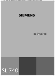 Siemens SL 740 Mode D'emploi