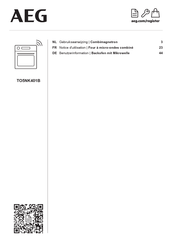 Aeg TO5NK401B Notice D'utilisation
