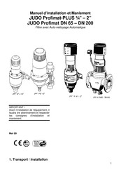 Judo Profimat-PLUS 3/4'' mV Manuel D'installation Et Maintenance