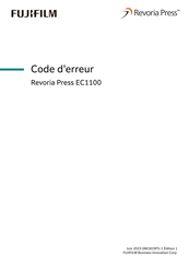 FujiFilm Revoria Press EC1100 Manuel