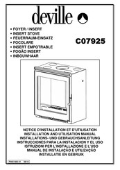 deville C07925 Notice D'installation Et D'utilisation