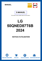 Lg 50QNED87T6B 2024 Guide De L'utilisateur