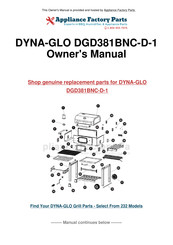 Dyna-Glo DGD381BNC-D-1 Mode D'emploi