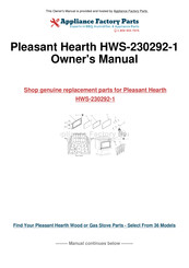 Pleasant Hearth HWS-230292-1 Mode D'emploi