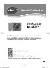 VTech KidiZoom PRINTCAM Manuel D'utilisation