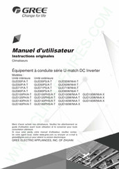 Gree GUD35P/A-T Manuel D'utilisateur